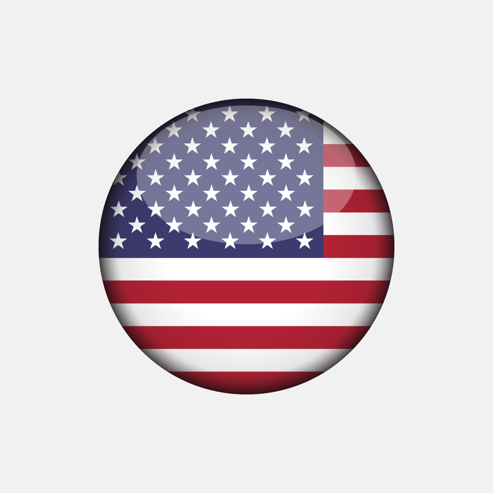 3D Round PNG 256 States flag package - Country flags