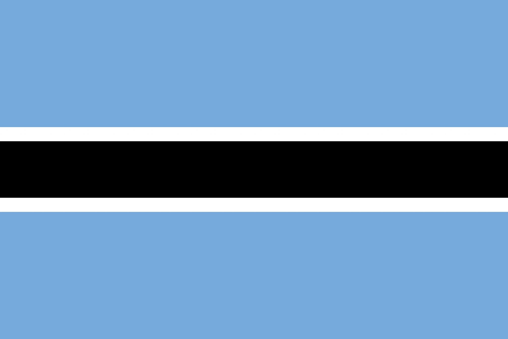 Botswana Flagge Abbildung und Bedeutung Flagge