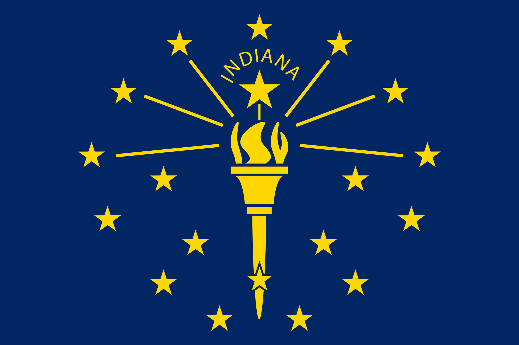 Flag of Indiana