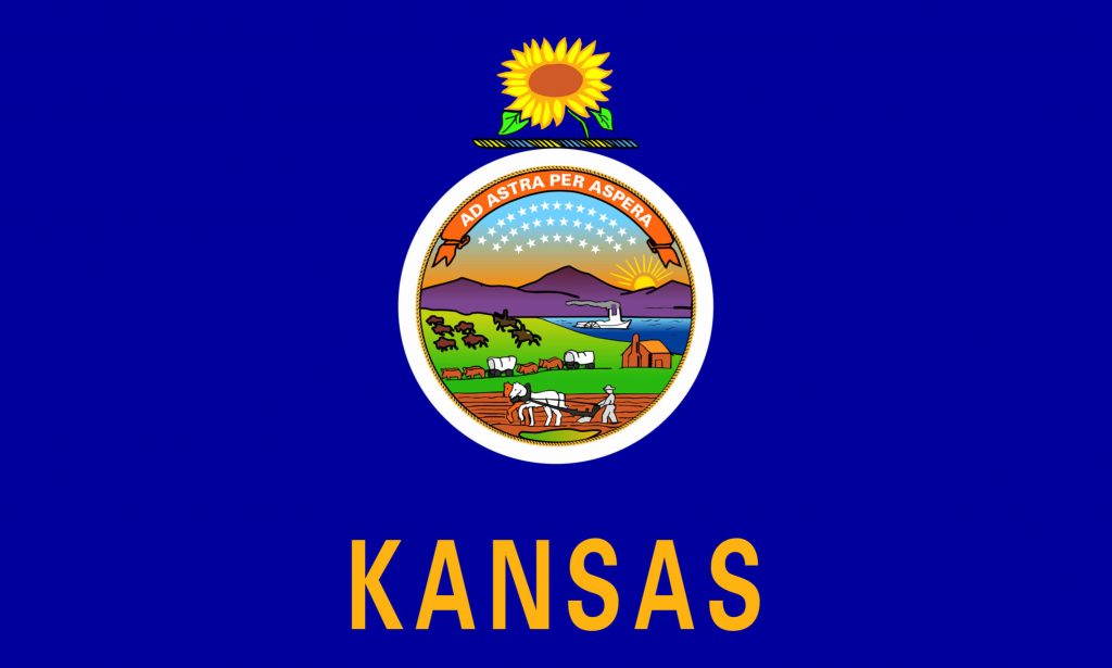 Set Complet Drapeau Kansas Country Flags