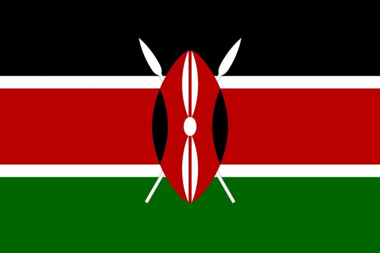 KenyanFlagge Abbildung und Bedeutung Flagge von Kenia Country flags