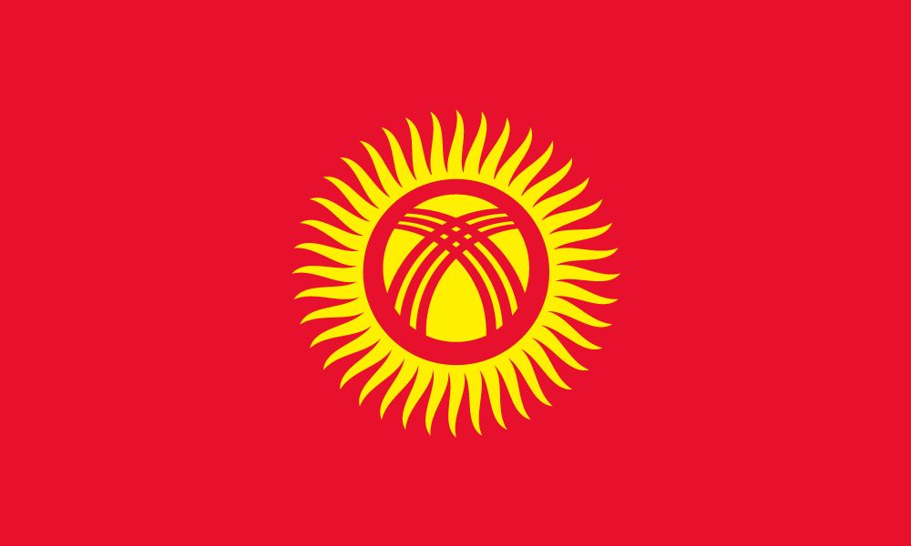 Flagge Kirgisistan