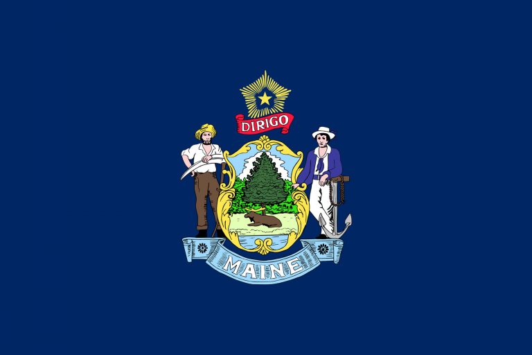 Flag of Maine image and meaning Maine flag Country flags