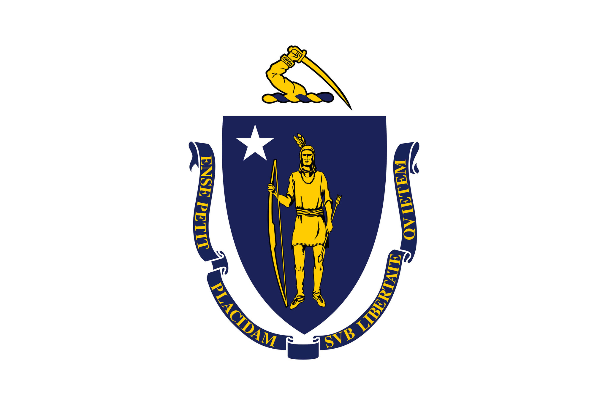 Flagge von Massachusetts