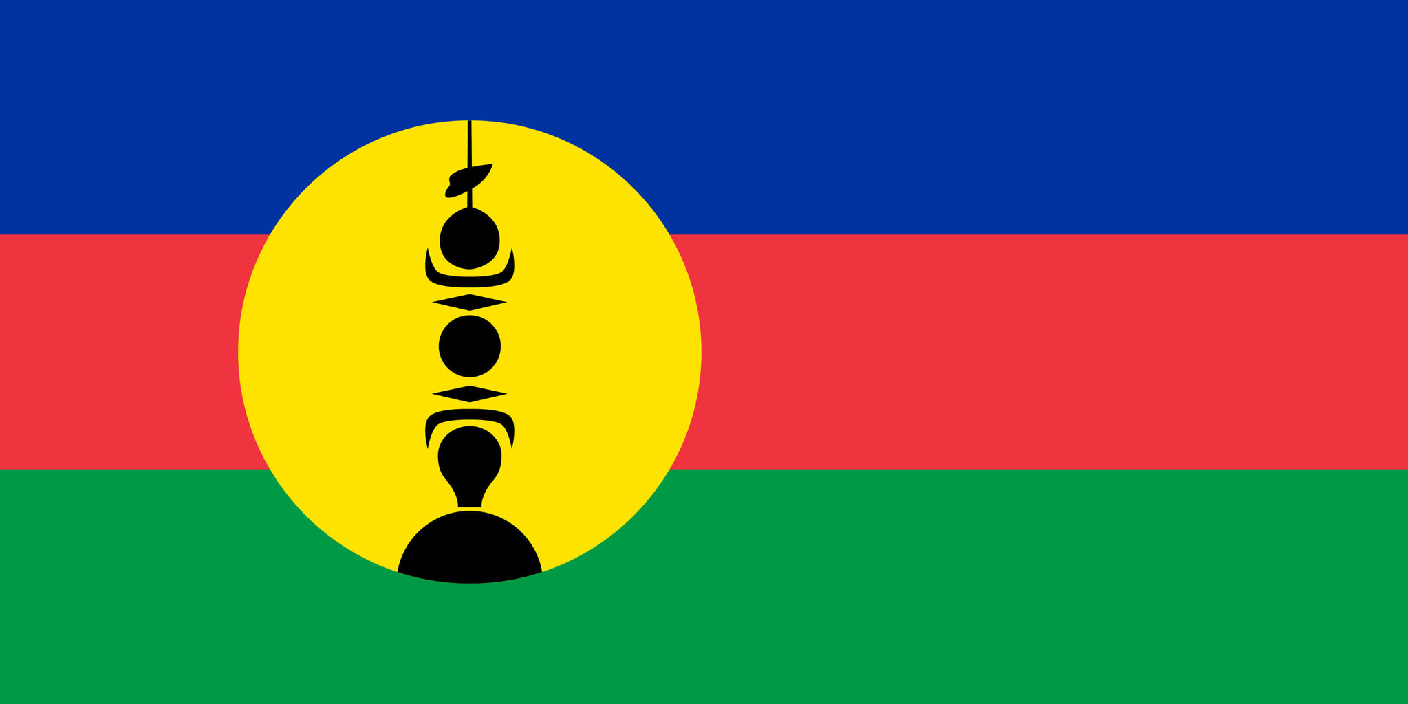 New Caledonian flag coloring - Country flags