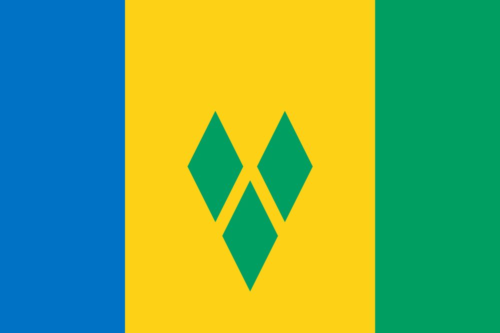 Flagge St Vincent und die Grenadinen