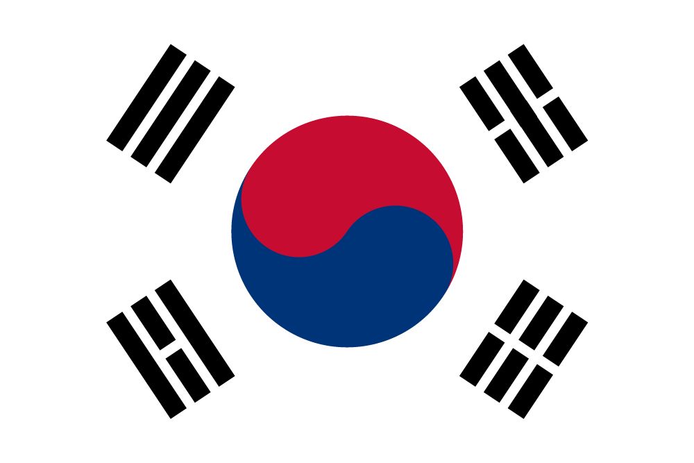 South Korea flag package - Country flags