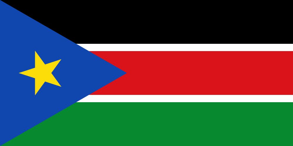 Flagge Sud-Sudan