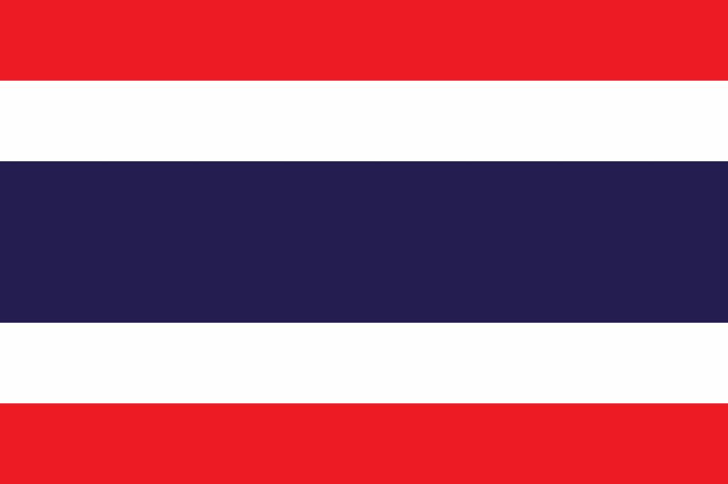 Thailand flag vector - Country flags