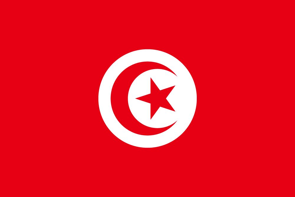 couleurs du drapeau de la tunisie