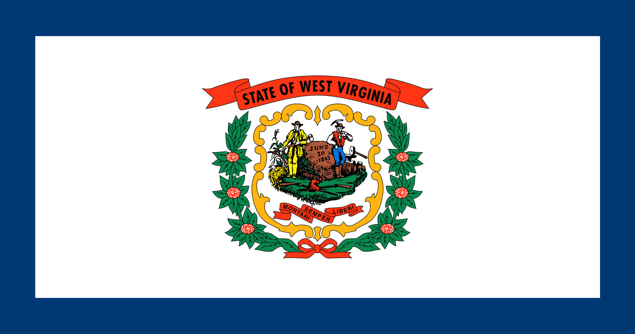 Flagge von West Virginia